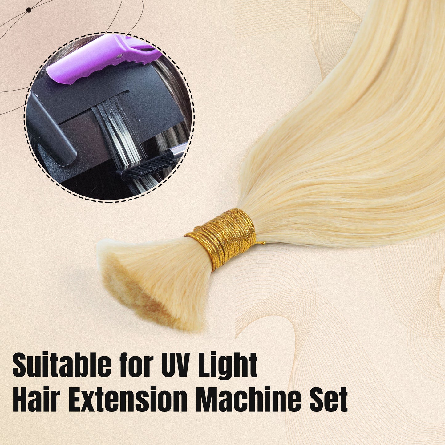 Iniceviolet #60 blonde 100% Human Hair Bulk