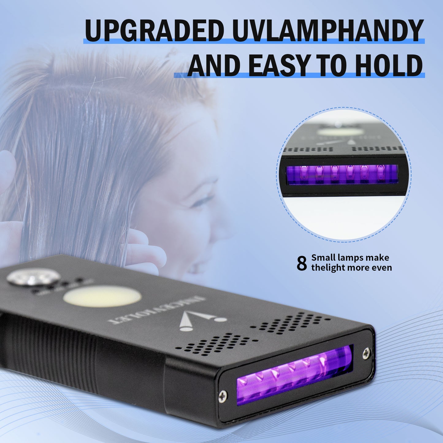INICEVIOLET multifunctional transmitter uv light hair extension kit
