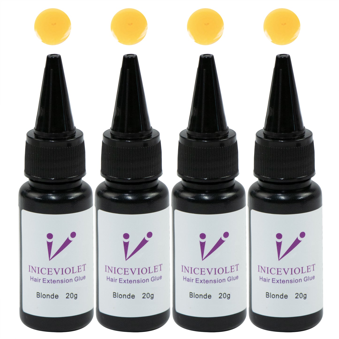 Iniceviolet blonde v light hair extension glue