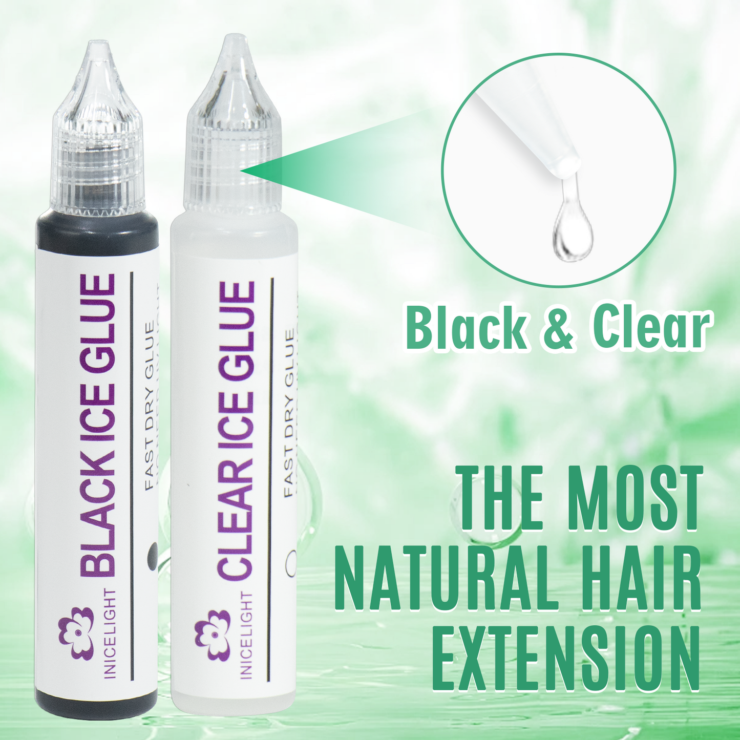 Wholesale Ice Glue Comb Line Hair Extension Kit, Fast 5 Sec Bonding, Complete Hair Tool Set with Glue & Remover for hair Salon（副本）