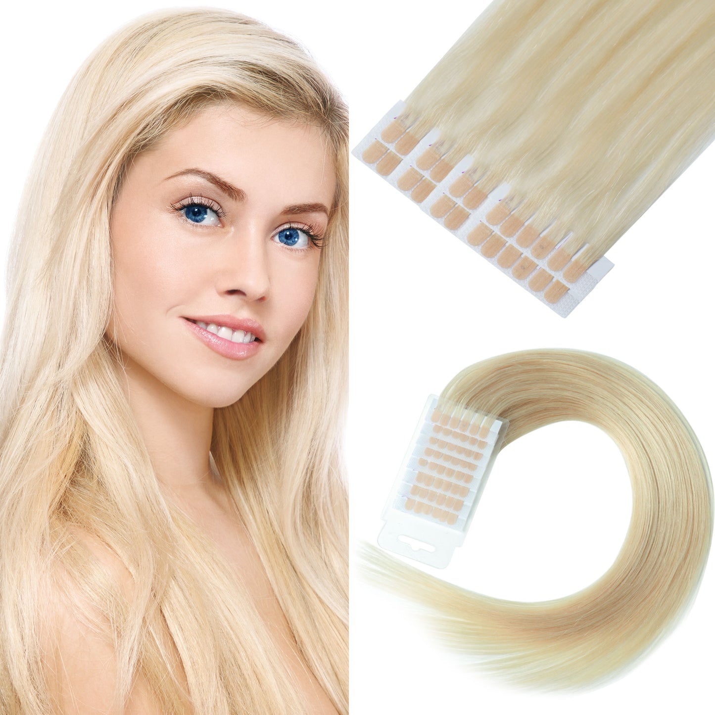 Iniceviolet #60 blond uv light hair extension