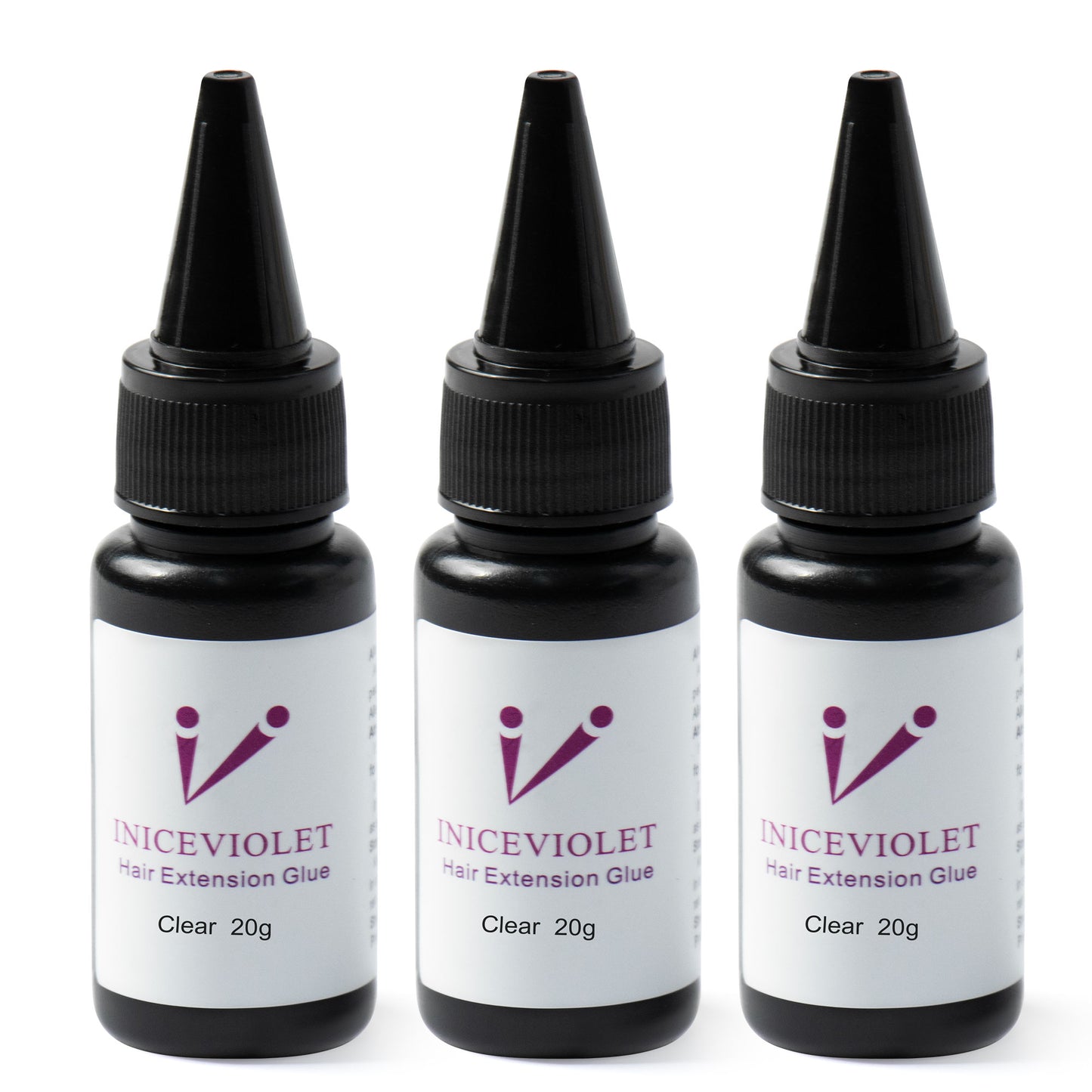 Iniceviolet clear v light hair glue