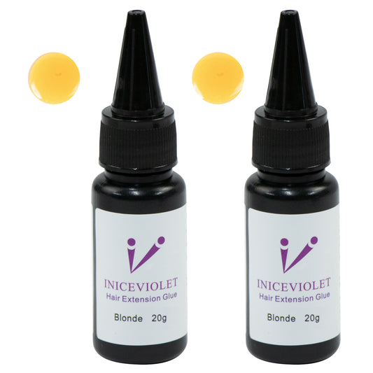 Iniceviolet blonde v light hair extension glue