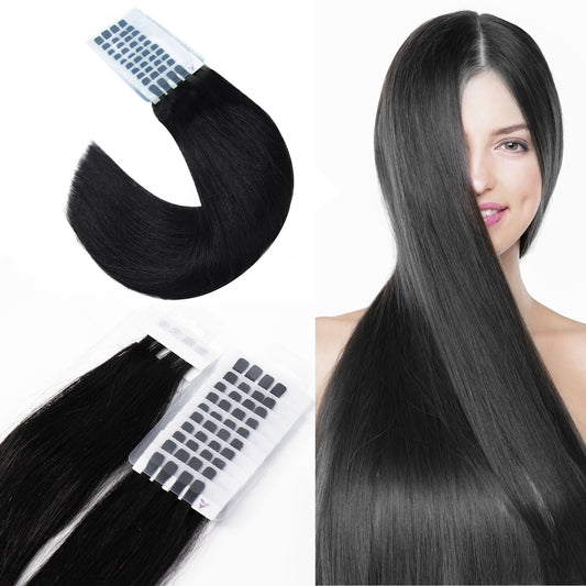 Iniceviolet #1 black uv light hair extensions