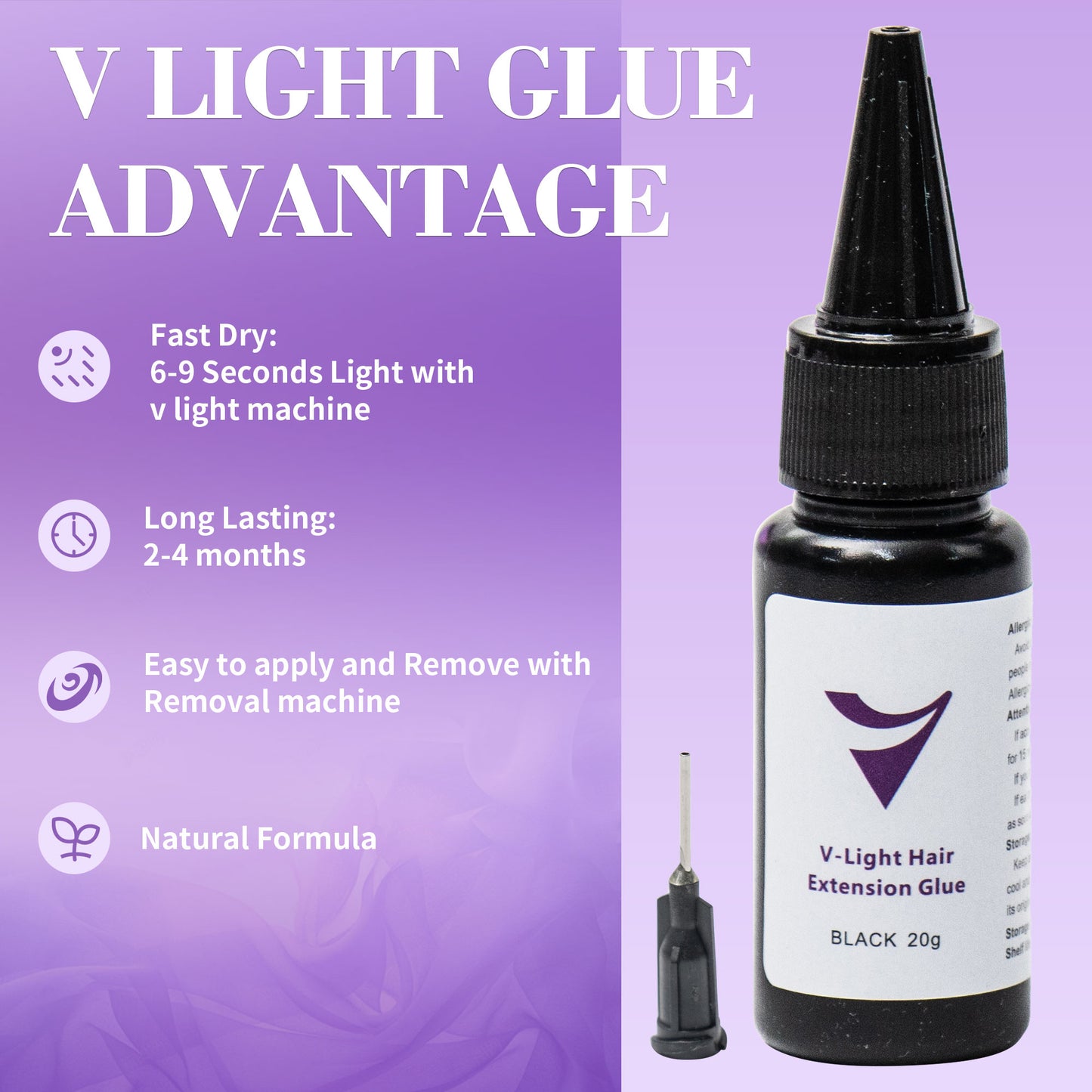 Upgraded Luxury UV light hair extension kit